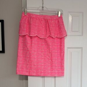 Lilly Pulitzer Pink Striped Pencil Skirt